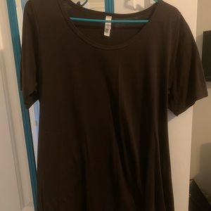 Lularoe chocolate/brown perfect tee size large